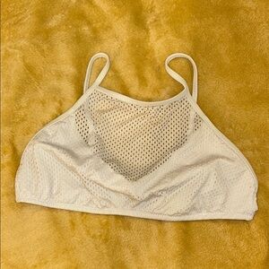 White mesh bikini top